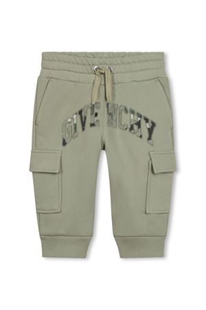 green cotton trackpants GIVENCHY KIDS | H30456602